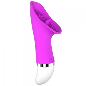 Vattentät 30 frekvens G-punkt Klitoraltunga Vibrerande Slickande Vibrator Tungamassage Masturbator