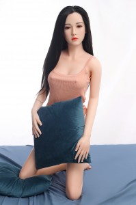 160cm Flat Chest Sex Doll Young Silicone Head Hair Transplant TPE Body Adult Dolls