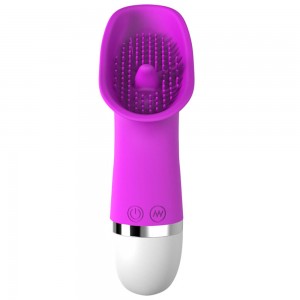 Vattentät 30 frekvens G-punkt Klitoraltunga Vibrerande Slickande Vibrator Tungamassage Masturbator