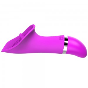 Vattentät 30 frekvens G-punkt Klitoraltunga Vibrerande Slickande Vibrator Tungamassage Masturbator