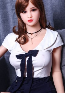 Boneka Seks Murah Silikon Penuh 165Cm Boneka Seks Ukuran Hidup Payudara Kecil Tubuh Tidak Dapat Ditiup