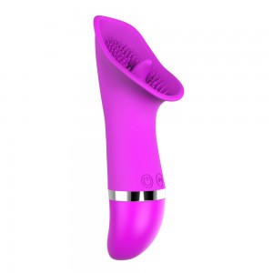 Vattentät 30 frekvens G-punkt Klitoraltunga Vibrerande Slickande Vibrator Tungamassage Masturbator