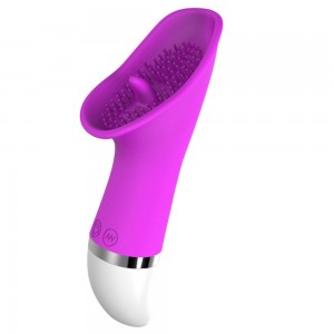 Vattentät 30 frekvens G-punkt Klitoraltunga Vibrerande Slickande Vibrator Tungamassage Masturbator