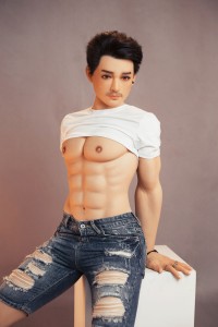 160cm Silicone Head TPE Body Adult male Muscle sex doll real hair transplant Dolls for Women Gays