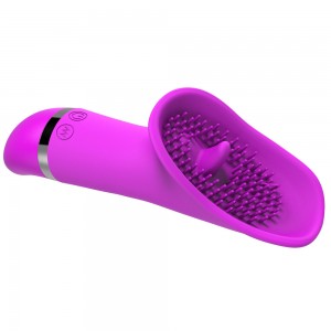 Vattentät 30 frekvens G-punkt Klitoraltunga Vibrerande Slickande Vibrator Tungamassage Masturbator