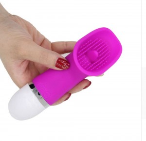 Vattentät 30 frekvens G-punkt Klitoraltunga Vibrerande Slickande Vibrator Tungamassage Masturbator