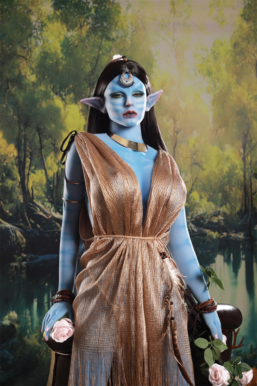 165cm Avatar Elf Fantasy Păpușă anală sexuală în mișcare